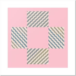 herringbone pattern Posters and Art